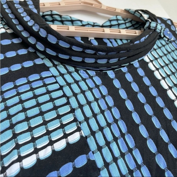 Habitat Clothes To Live In Dress Sz M Artsy Textured Polka Dots Asymmetrical EUC - Picture 7 of 14